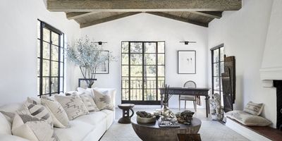 Bright living room in a Calgary home for retirees