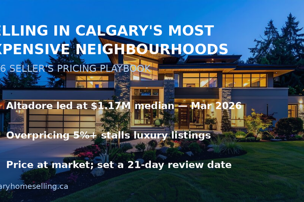 Selling in Calgary's Most Expensive Neighbourhoods: A Seller's Pricing Playbook for 2026