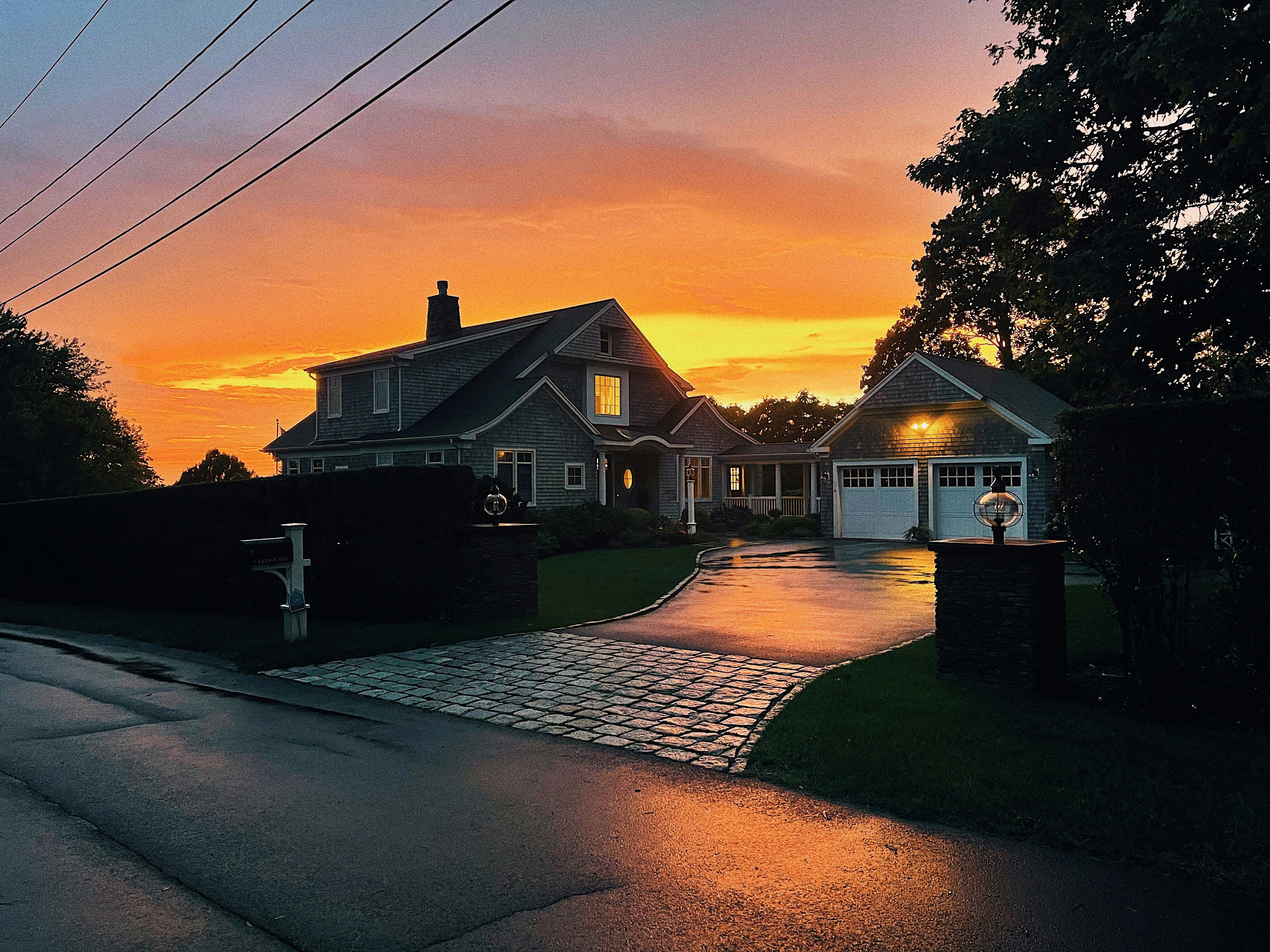 Detached Calgary home at sunset symbolizing successful home sale in 2025.