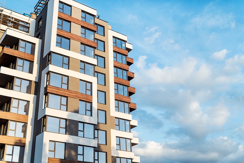 Low-rise condominium building exterior similar to condo options in Beddington Heights, Calgary