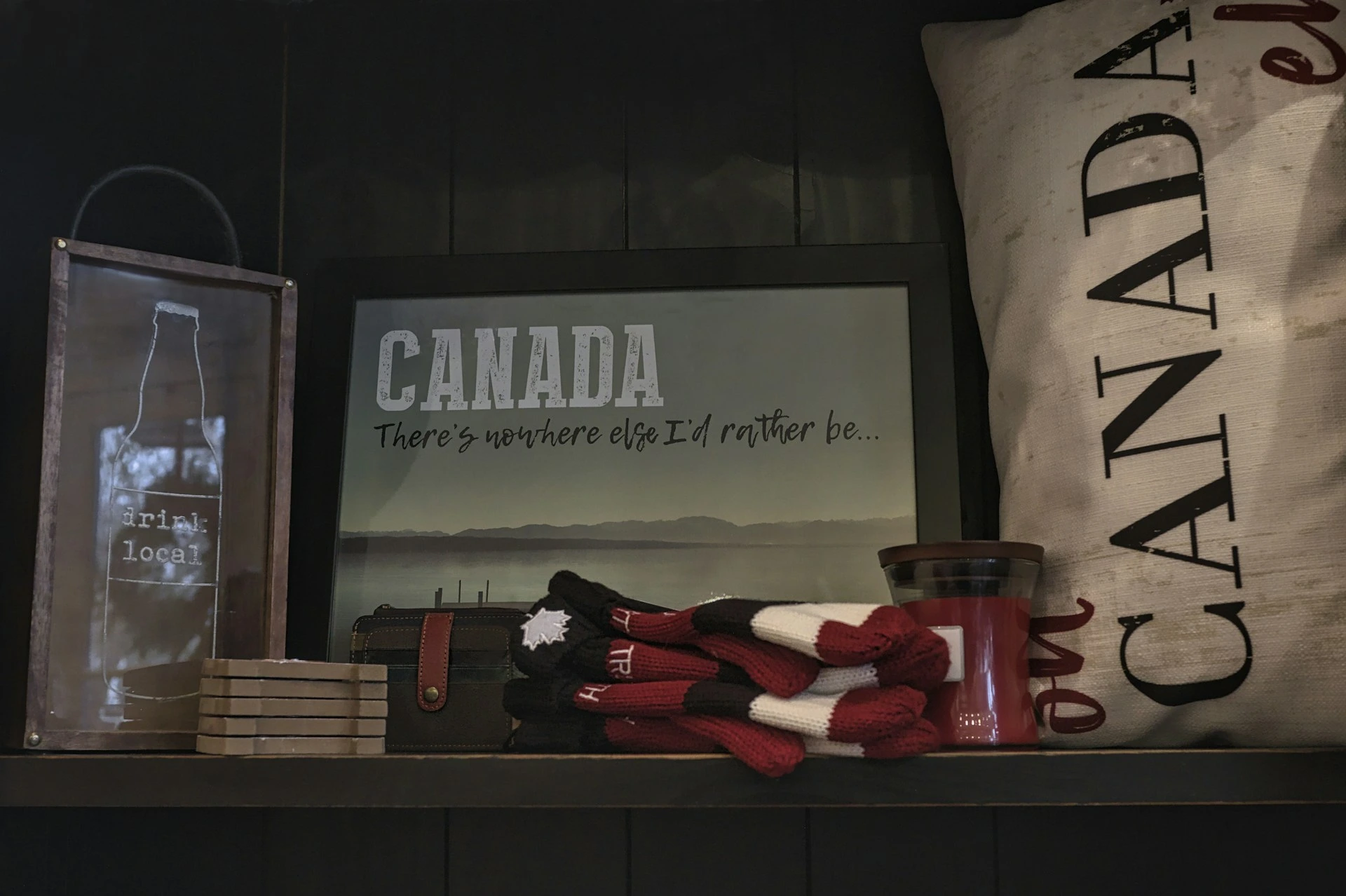 Local Calgary-themed products on display, representing the shopping and dining amenities available near Edgemont.
