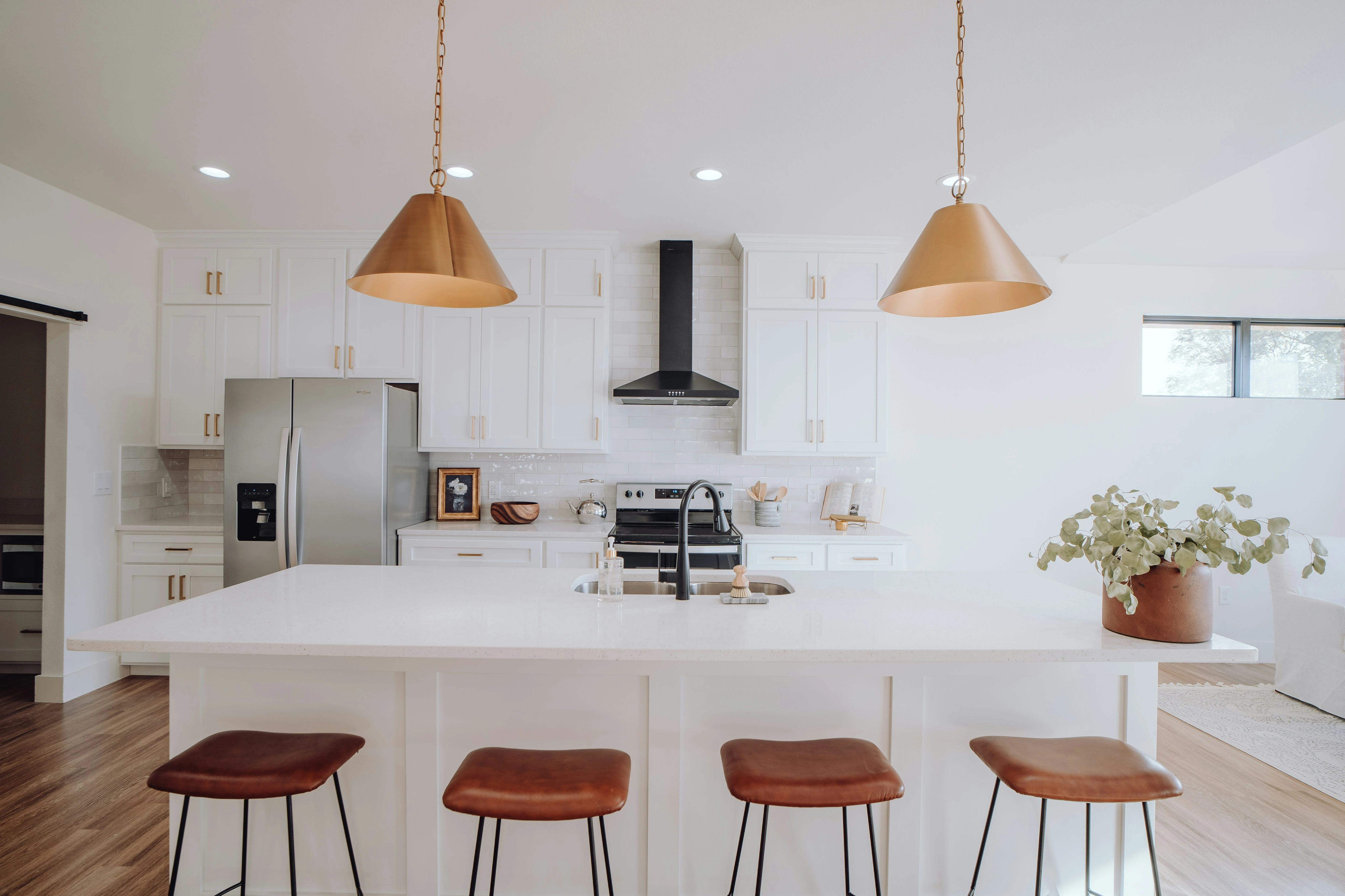Bright modern kitchen interior showing home upgrades that increase property value in Calgary.